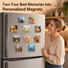20 Pcs DIY Fridge Magnet Kit, Square Clear Acrylic Magnetic