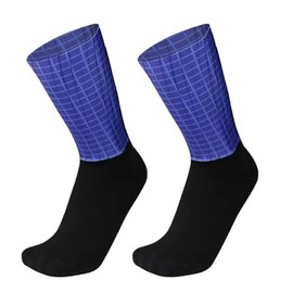 RACER'S CHOICE Aero Cycling Socks Purple Size 8-11 UK