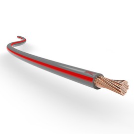 Automotive Wire 0.50 mm² Thin Wall Cable length 5m or 10m choice: (5m metre 0.50 mm² (AWG 21) copper wire, grey-red)