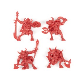 Epic Minotaurs Collectible Mini Figures Set - Scale 1/32 DND - 4 Pieces Fantasy Battles - Themed DMS Soldiers & Character Accessories -Perfect for Collectors-Enthusiasts of Epics Figures