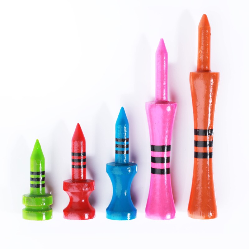 Green Swing Bamboo Golf Tees Mixed Sizes | Strong Sustainable