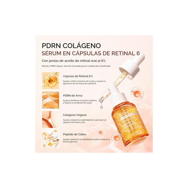 mixsoon PDRN Collagen Retinal 6 Capsule Serum - Sérum Reafirmante