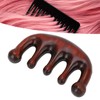 Wood Scalp Meridian Comb Stress Relief Prevent Static Wide Tooth