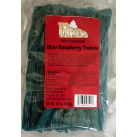 World Spinnin Blue Raspberry Twists- 1 lb bag