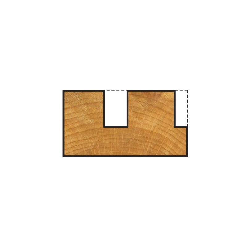 Wolfcraft 3927000 HM-Cutter 8 mm Shaft Ø 12 x 20