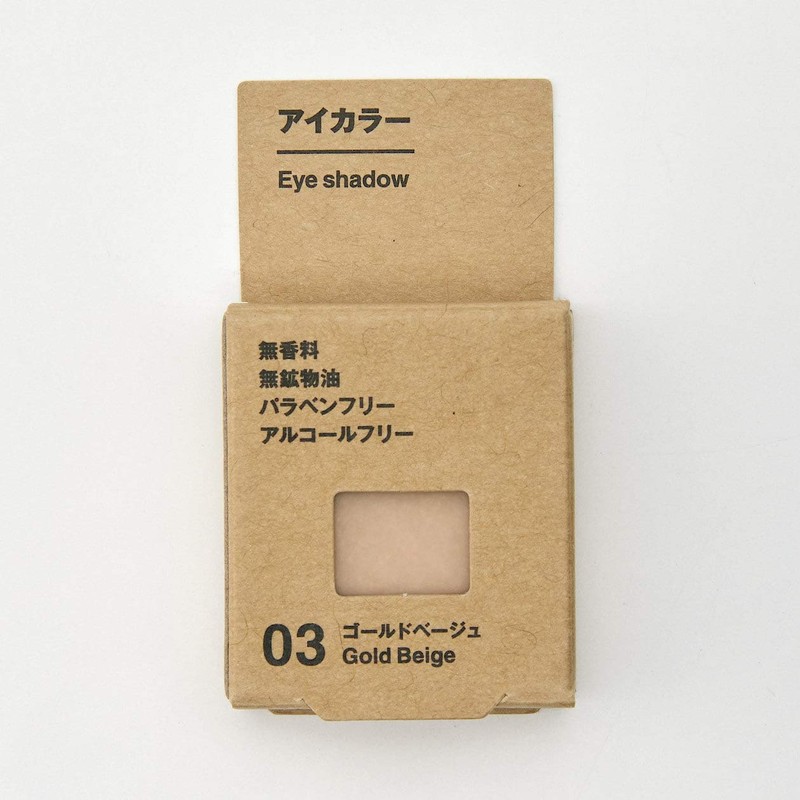 MUJI Eye Color Gold Beige 2.3g 82926477 Eye Shadow Glam
