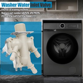 5221ER1003S Washer Water Inlet Valve Assembly Replacement for LG & Kenmore Washing Machines Replace 4869496 AP6798394 PS12587936