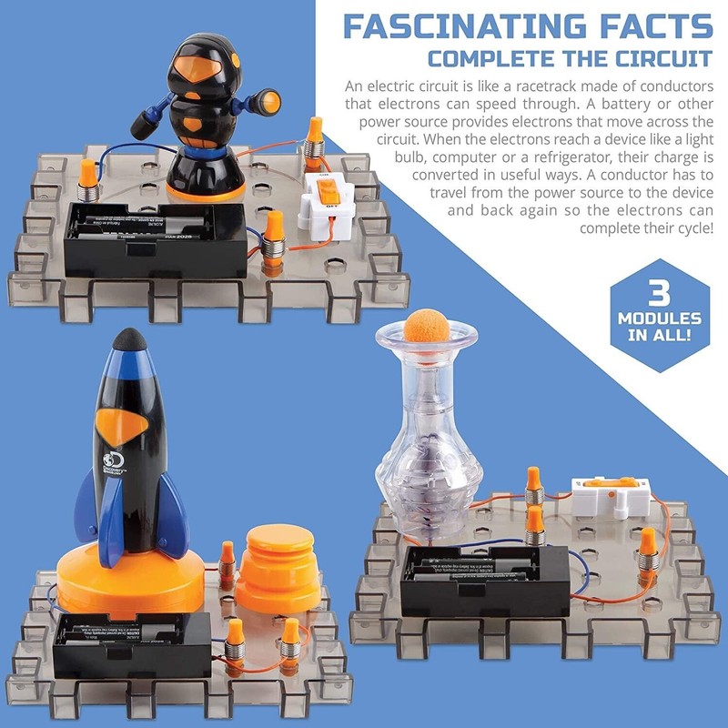 Discovery #MINDBLOWN Action Circuitry Electronic Experiment STEM Set Science Kit