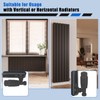 SVNR Thermostatic Radiator Valves (TRV), Textured Anthracite Grey, Angled Lockshield