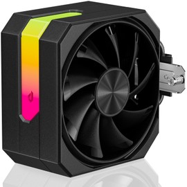upHere gaming up1KC4 Black ARGB CPU Air Cooler, 4×Ф6mm Heatpipes CPU Cooler, PWM 120mm Fan Computer Cooling, TDP 230W, Intel LGA 2011/2066(X79/X99) 1700, AMD AM5/AM4(No-detach Fan Installation)