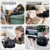 SteasMotai 15.7" 3D Black Cat Plush Toy Pillow, Soft Kawaii