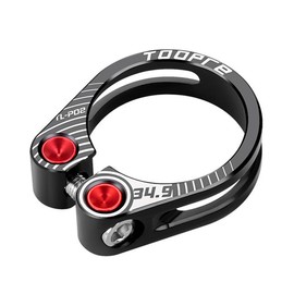 HOUSON Bicycle Seat Clamp, Bicycle Seat Post Clamp Seat Clamp for Folding Bike Mountain Bike Road Bike Bicycle Black 34.9mm 34.9mm