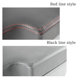 SKKYORO Consoles Armrest for Nissan Juke 2010-2017 Center Console Box Armrest Box Double Layer Storage with USB Port (Black with Red Line)