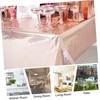 Mikinona 2pcs Rose Gold Tablecloth Wedding Party Tablecloth Party Table