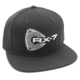 Rotary13B1 RX-7 Baseball Cap - Black Flat Brim