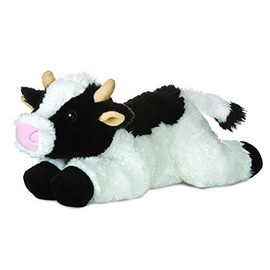 Aurora, 31430, Flopsies May Bell Cow, 12In, Soft Toy, Multi-Colour