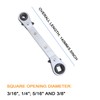 gohantee Refrigeration Ratchet Wrench 4 Different Sizes - 1/4 x