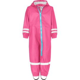 Playshoes Unisex Children's Rain Overalls Mud Suit Rainwear, pink