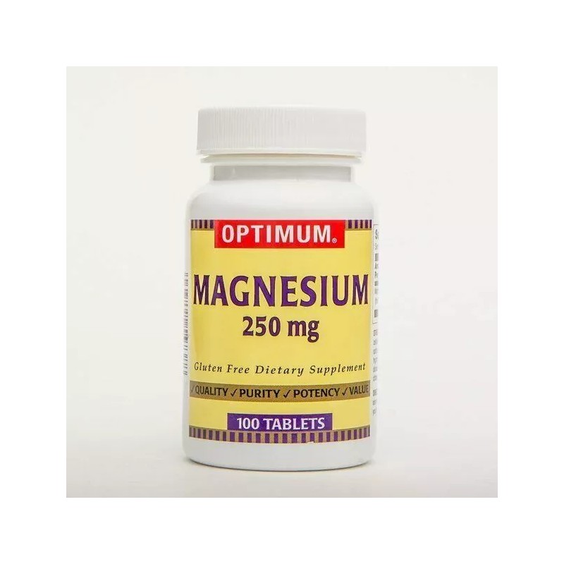 Optimum Magnesium 250mg Nerve & Muscle Function Health Support Tablets