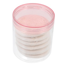 ORFOFE Loofah Pads Round Face Buffer Makeup Remover Facial Wash for Home Salon Use