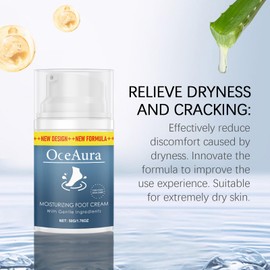 Fußcreme Trockene Füße, Schrundensalbe Füße mit Allantoin, Fußpflege Creme gegen Rissige Fersen & Hornhaut, Feuchtigkeitsspendende Foot Creme für Sehr Trockene Füsse, Einfache Bedienung