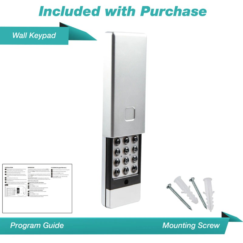 GarageSync Garage Door Opener Remote Keypad Keyless Entry for Marantec