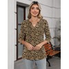 LOMON Three Quarter Sleeve Tops Woman Spring Basic Vneck Shirts