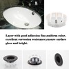 2 Pcs Sink Overflow Ring Brushed Nickel Bathroom Vanity Sink