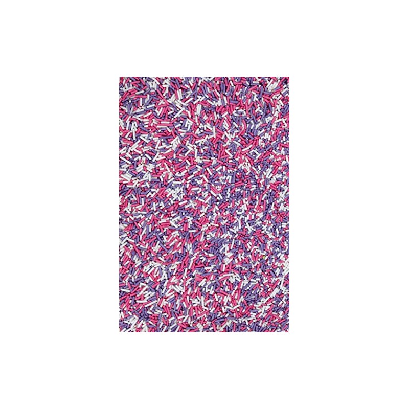 SPRINKLY - Matt Sugar Strands - Pink, White & Lilac