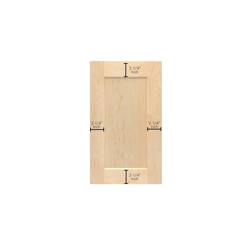 ONESTOCK Unfinished Maple Shaker Cabinet Door Front Replacement - 14.75W