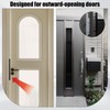 Door Latch Guard Plate, Outswing Door Security Heavy Duty Outswing
