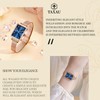 Taxau Women's Watch Women's Watches Women's Blue Square Dial Compact