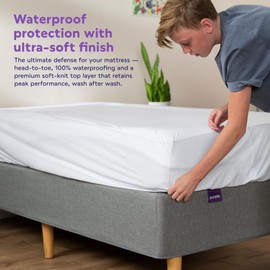 Purple Purple Waterproof Mattress Protector C King, Gold-Standard Protection, Comfort-First Design, Fits Mattresses 8 to 15.5