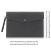 Wonderpool A4 Faux Leather Envelope Documents Multifunction Folders Stationery Bag