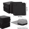 YOUNTHYE 36PCS Slate Coasters Bulk Black Stone Coasters Square Slate