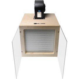 WILLGOON 12"x12" HEPA Horizontal Laminar Flow Hood Suitable for Clean Air Workspaces - Filtration Level of up to 99.995%
