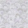 Caspari Marbled Ceramica Silver & Lavender Roll Wrap - includes