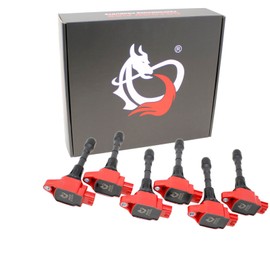 DRAGON FIRE PERFORMANCE Ignition Coil Power Pack Set Kit Compatible With Nissan Pathfinder Murano 350z Altima Maxima Infiniti G25 EX35 FX35 Q50 M35 Q70 QX60 3.5L V6 Replace UF550 22448JA10A 2007-2020
