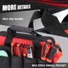 DNA MOTORING 19-Piece Red Tool Set - Portable Household Hand