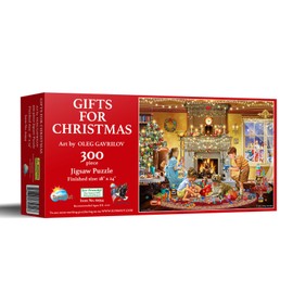 SUNSOUT INC - Gifts for Christmas - 300 pc Jigsaw Puzzle by Oleg Gavrilov - Finished Size 18 x 24 - MPN# 61954
