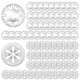 Pack of 80 Clamping Discs Heat Protection Plate, 30 mm Locking Washers Hood, Lock Fixing Heat Plate, for Attaching Clips Heat Shields Under the Hood for Various Autosos, 2 Styles