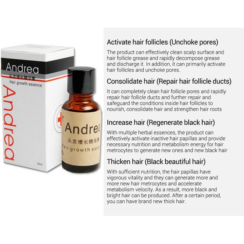Andrea Hair Growth Essence Hair Loss Treatment ginger Sunburst raise