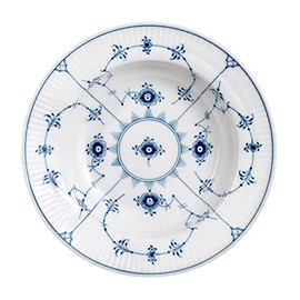 Royal Copenhagen 1061047 Blue Fluted Plain Plate, Deep Plate, 6.7 inches (17 cm), Wedding Gift