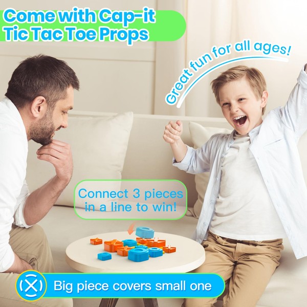 Focfundier Focfundier Rechargeable Tic Tac Toe Game Box, Upgraded 5