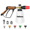 Heliwoo Short Pressure Washer Gun with Foam Cannon 5000 PSI,