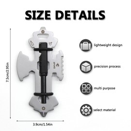 HDKAJL Birthday Gifts for Men, 12 in 1 Multitool Camping Accessories, Multitools Tool Key Ring Screwdriver Bottle Opener, Gadgets Gift for Men Outdoor Camping Hiking