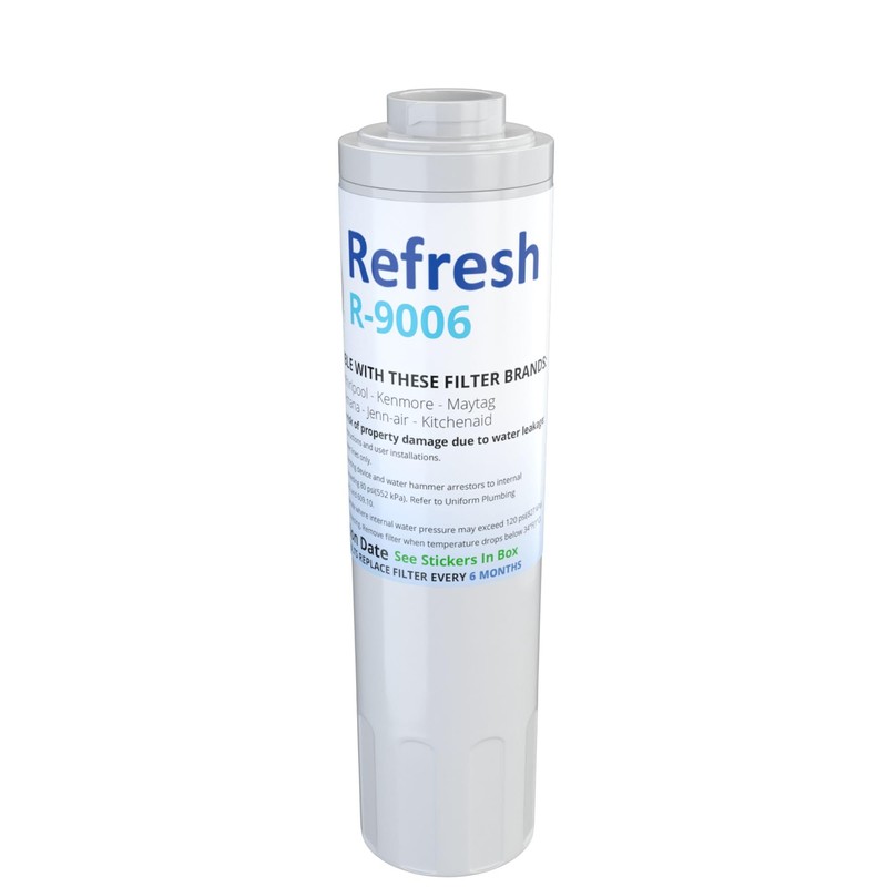 Refresh R-9006 Refrigerator Water Filter Replacement for UFK8001, WF295, WSM-2,