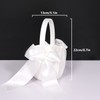 2Pcs Flower Girl Basket for Wedding, Wedding Basket with Satin