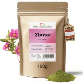 Phoenix der Lebenskraft Zistrose Pulver (Cistus incanus, Cistrose), Premium Qualit?t, Hergestellt in ?sterreich, Vegan (Pulver, 100g)