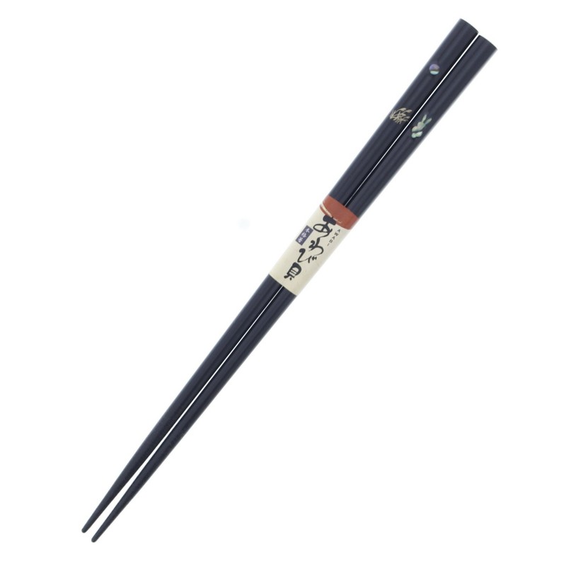Ishida Shell Craft Abalone Wooden Chopsticks (Natural Wood), Made in